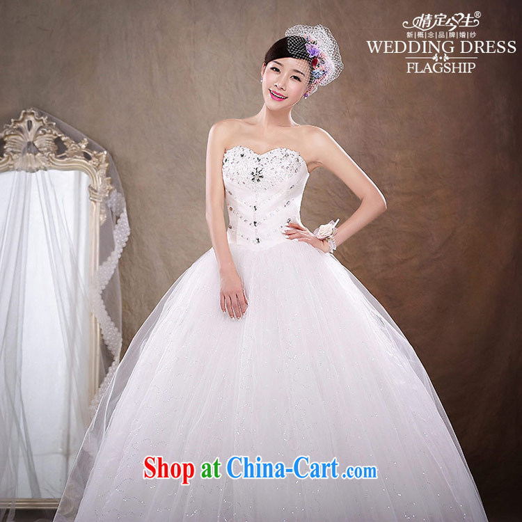 Love Life new 2015 Korean bridal white beauty with parquet drill wiped chest wedding sweet Princess skirt stays a waist graphics thin wedding dress girls white S pictures, price, brand platters! Elections are good character, the national distribution, so why buy now enjoy more preferential! Health
