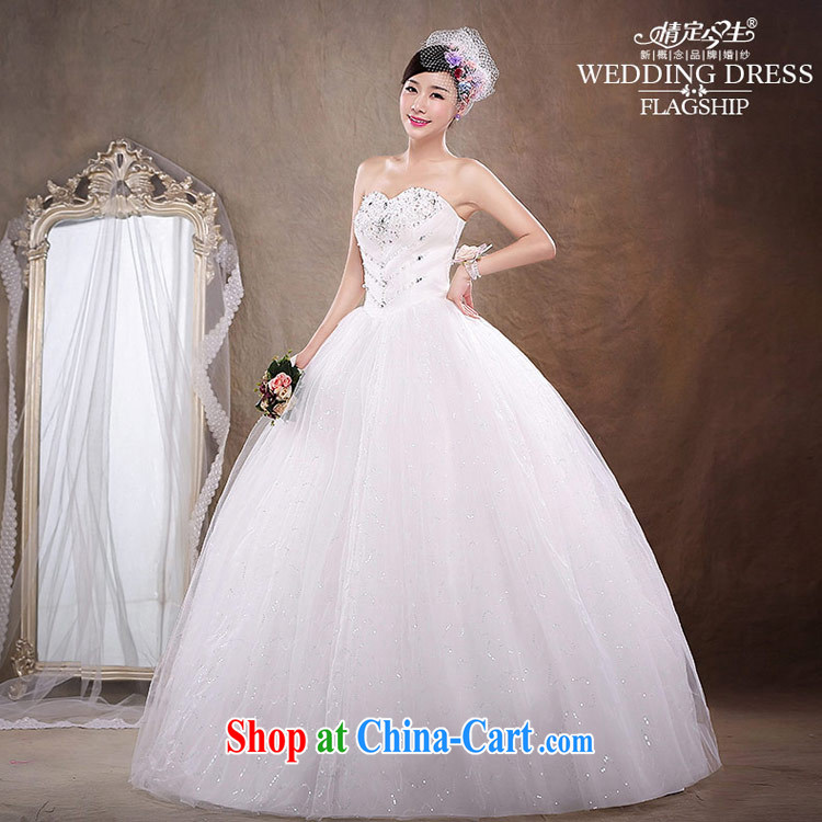 Love Life new 2015 Korean bridal white beauty with parquet drill wiped chest wedding sweet Princess skirt stays a waist graphics thin wedding dress girls white S pictures, price, brand platters! Elections are good character, the national distribution, so why buy now enjoy more preferential! Health