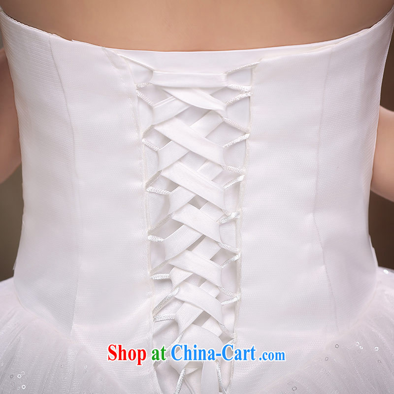 Love Life new 2015 Korean bridal white beauty with parquet drill wiped chest wedding sweet Princess skirt stays the waist graphics thin wedding dress girls white S, love life, and shopping on the Internet