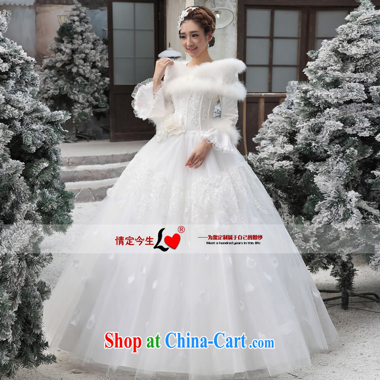 Love Life winter wedding dresses winter clothes 2015 new Korean winter long-sleeved wool collar thick winter, cotton white XXL pictures, price, brand platters! Elections are good character, the national distribution, so why buy now enjoy more preferential! Health