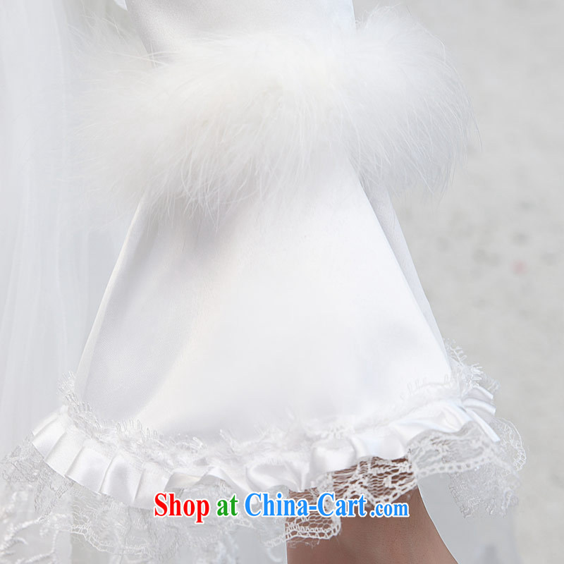 Love Life winter wedding dresses winter clothes 2015 new Korean winter long-sleeved wool collar thick winter, cotton white XXL, love life, and, on-line shopping