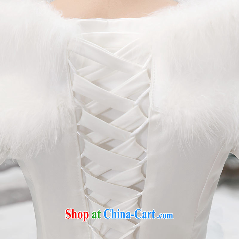 Love Life winter wedding dresses winter clothes 2015 new Korean winter long-sleeved wool collar thick winter, cotton white XXL, love life, and, on-line shopping