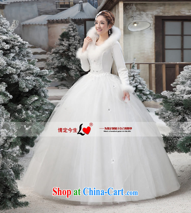 Love Life winter wedding dresses winter clothes 2015 new Korean winter long-sleeved wool collar thick winter, 04 cotton white XXL waist 2 feet 3 pictures, price, brand platters! Elections are good character, the national distribution, so why buy now enjoy more preferential! Health