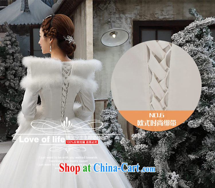 Love Life winter wedding dresses winter clothes 2015 new Korean winter long-sleeved wool collar thick winter, 07 cotton white XXL pictures, price, brand platters! Elections are good character, the national distribution, so why buy now enjoy more preferential! Health