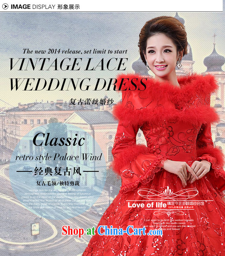 Love Life wedding dresses 2015 winter clothes new Korean red long-sleeved one shoulder hair for thick winter, cotton red XXL pictures, price, brand platters! Elections are good character, the national distribution, so why buy now enjoy more preferential! Health