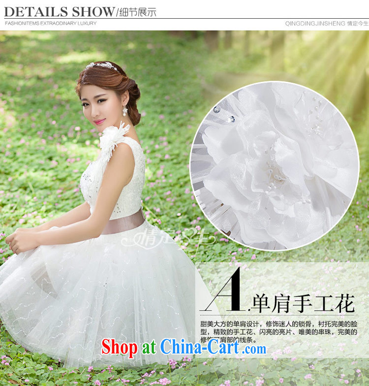 Love Life 2015 new bridesmaid short wedding dresses the bride dress short dress stylish bridesmaid serving the shoulder-white-waist-white XXL pictures, price, brand platters! Elections are good character, the national distribution, so why buy now enjoy more preferential! Health