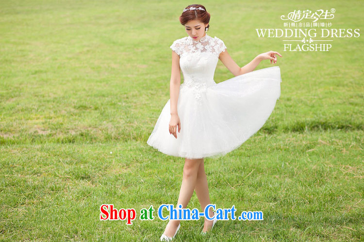 Love Life wedding dresses new 2015 short Korean brides field shoulder bridesmaid skirt small white lace-up waist-white L pictures, price, brand platters! Elections are good character, the national distribution, so why buy now enjoy more preferential! Health