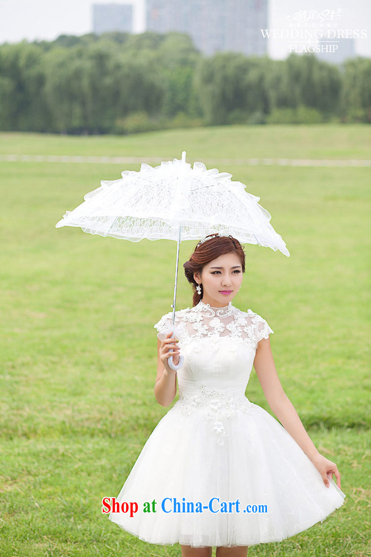 Love Life wedding dresses new 2015 short Korean brides field shoulder bridesmaid skirt small white lace-up waist-white L pictures, price, brand platters! Elections are good character, the national distribution, so why buy now enjoy more preferential! Health