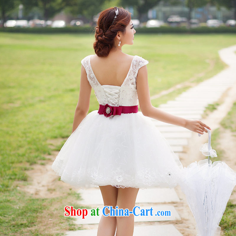 Love Life short wedding dresses 2015 New Evening Dress bridesmaid lace bridal shoulders wedding dress girls white XXL, love life, and shopping on the Internet