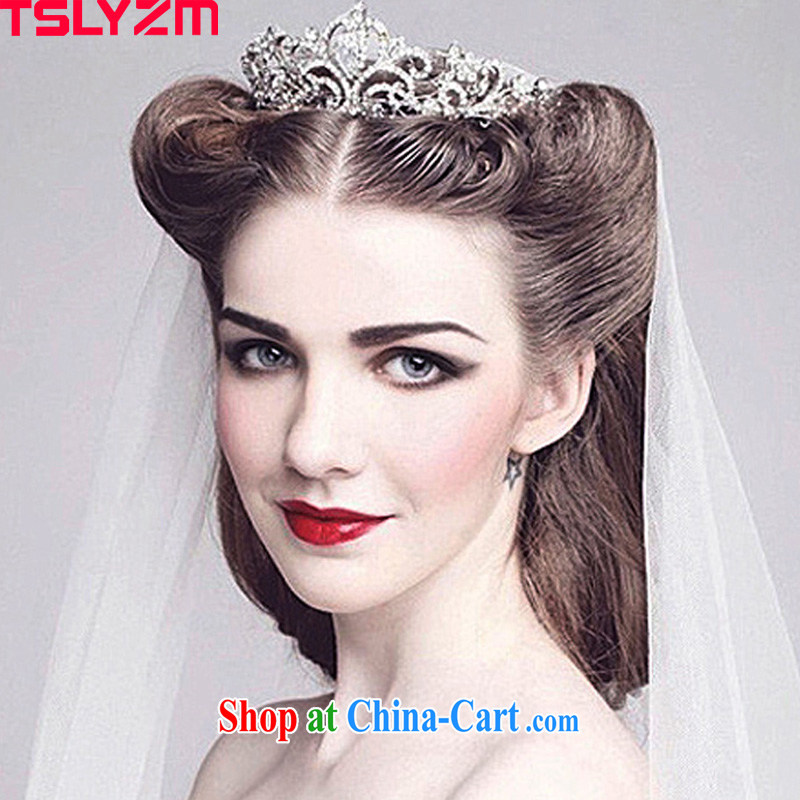 Tslyzm Crown headdress continental luxury bridal jewelry wedding dresses wedding accessories crystal drill, clamp and jewelry, Tslyzm, shopping on the Internet