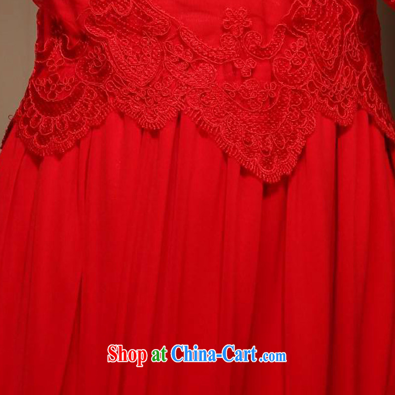The CYD HO Kwun Tong' of 2015 bridal cheongsam dress spring new red long marriage toast the doors FX 3904 red S, Sau looked Tang, shopping on the Internet