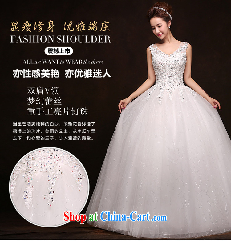 7 color 7 tone Korean version 2015 summer white bridal new alignment to retro V style lace, wedding dresses H 032 white tailored (final) pictures, price, brand platters! Elections are good character, the national distribution, so why buy now enjoy more preferential! Health