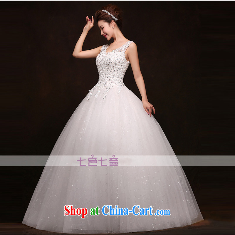 7 color 7 tone Korean version 2015 summer white bridal New with retro V style lace, wedding dresses H 032 white tailored (final), 7 color 7 tone, shopping on the Internet