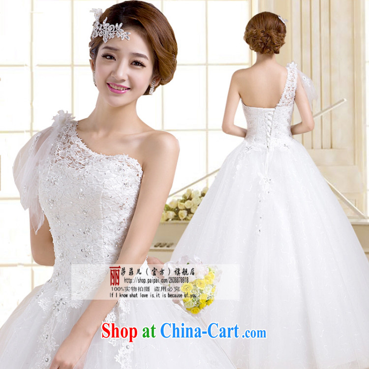 2014 new wedding dresses Korean version with single shoulder strap white wedding dresses and Stylish retro bridal wedding customer size made no final pictures, price, brand platters! Elections are good character, the national distribution, so why buy now enjoy more preferential! Health