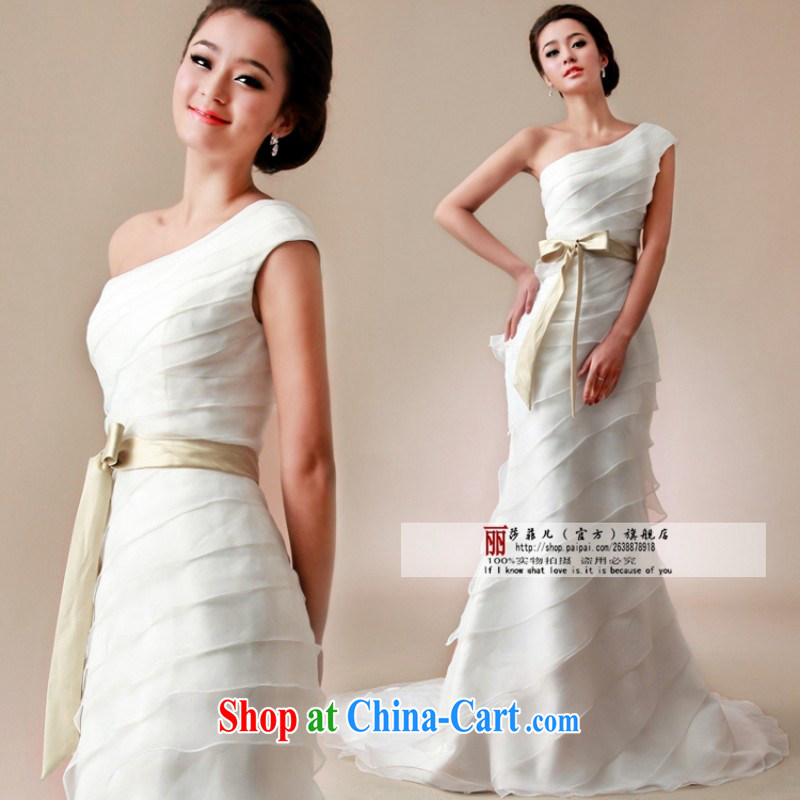 2014 new wedding dresses, shoulder-tail small crowsfoot graphics thin bridal wedding dresses customer size will not be refunded, and a love so Pang, shopping on the Internet