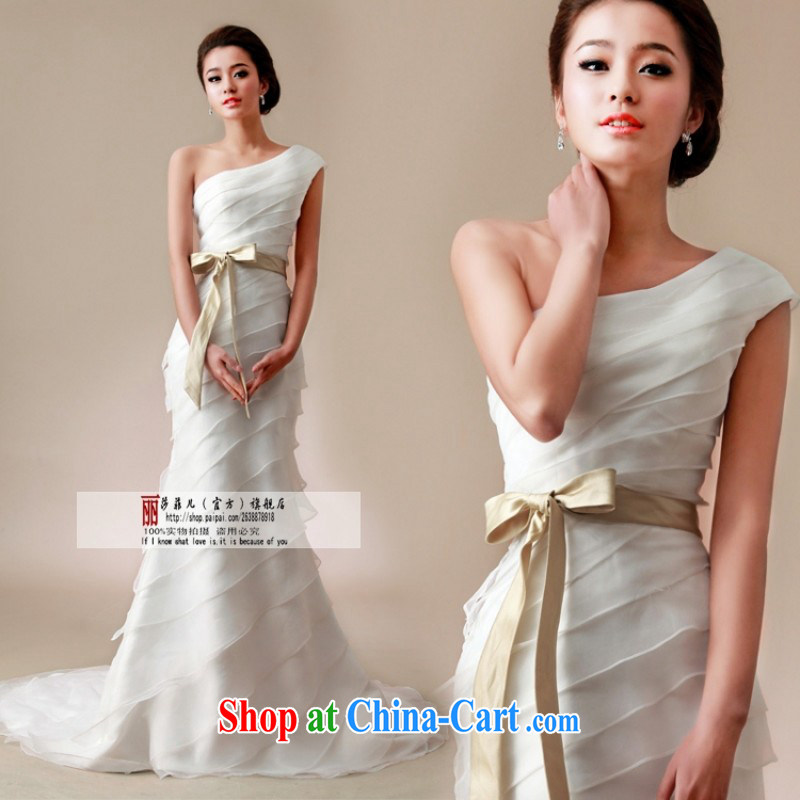 2014 new wedding dresses, shoulder-tail small crowsfoot graphics thin bridal wedding dresses customer size will not be refunded, and a love so Pang, shopping on the Internet