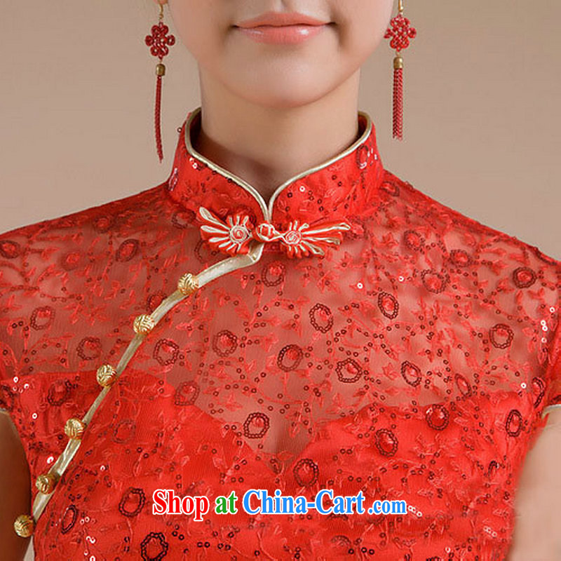 It is also optimized condolence new short-sleeve is a flap embroidered trim waves, with dress dress XS 7138 red XXL, optimize color swords into plowshares, and shopping on the Internet