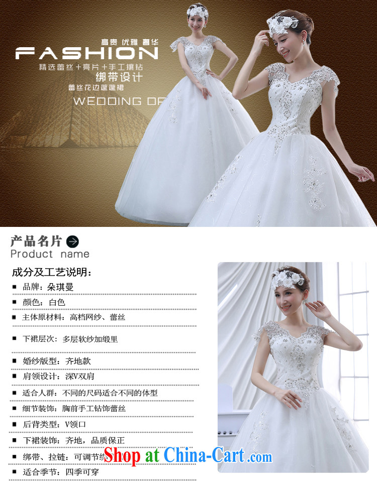 Flower Angel Cayman new 2014 graphics thin with wedding dresses retro lace double-shoulder straps for V shaggy dress girls summer wedding white XXL pictures, price, brand platters! Elections are good character, the national distribution, so why buy now enjoy more preferential! Health