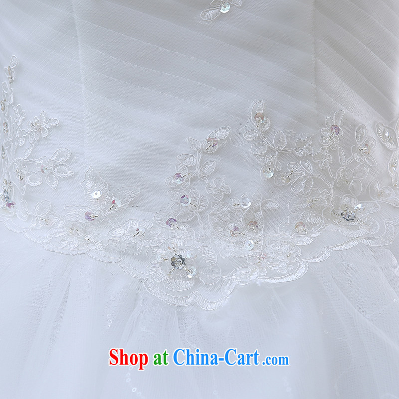 Flower Angel Cayman 2014 spring and summer new upscale double-shoulder with marriages wedding dresses white Korean Princess shaggy dress white M, flower Angel (DUOQIMAN), online shopping