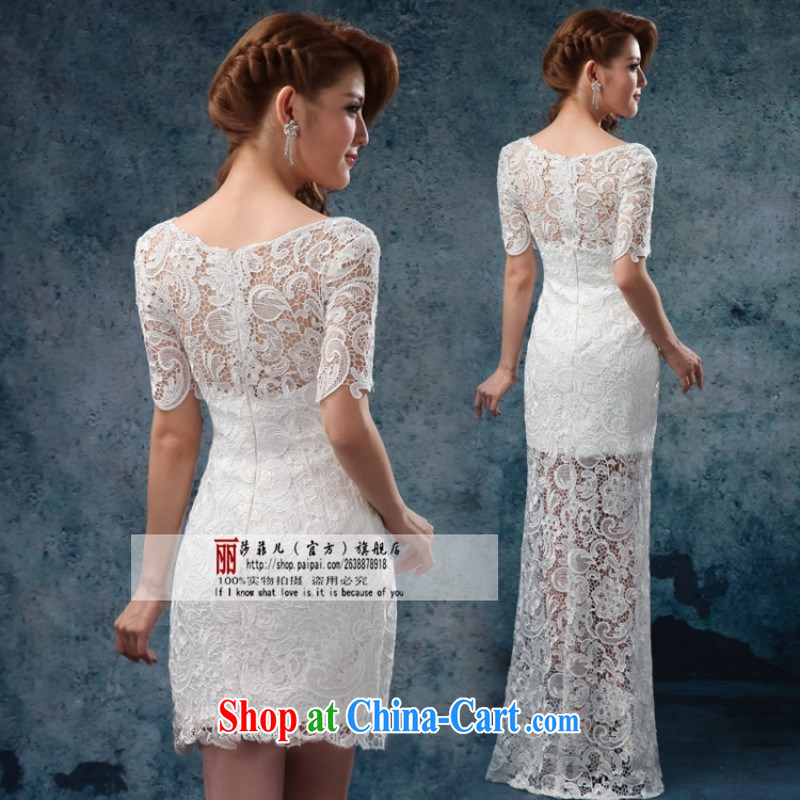 2014 new wedding dress, cuffs wedding dresses fluoroscopy manually staple-ju, length bridesmaid dresses, long white customers to size up to do not return, love so Pang, shopping on the Internet