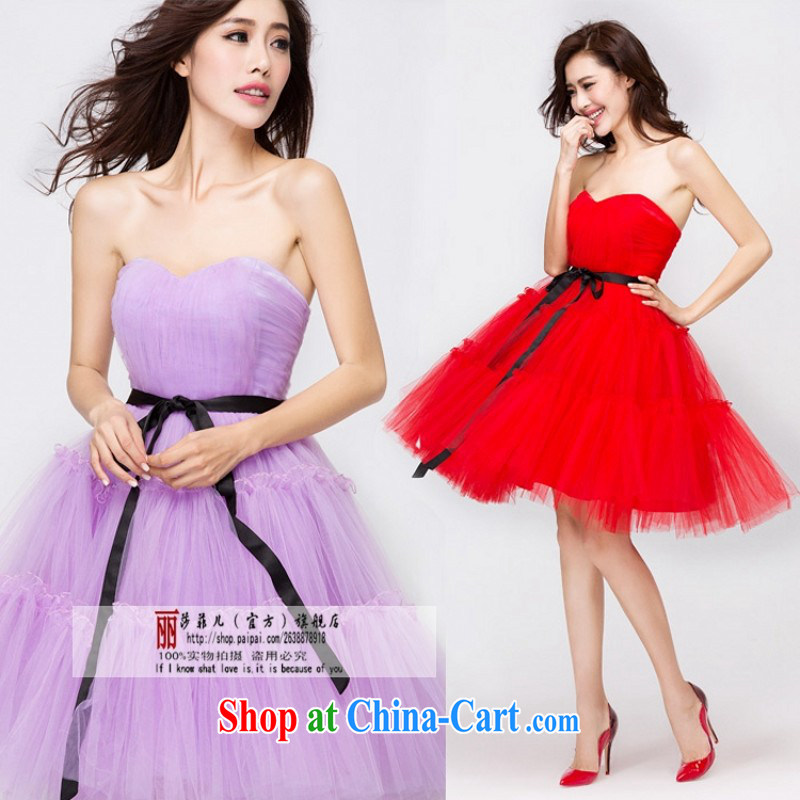 Love so Peng 2014 new high-waist pregnant women dress bride wedding toast clothing purple red in Paragraph length Evening Dress shaggy dress red customer for this size will not be refunded, so Pang, shopping on the Internet