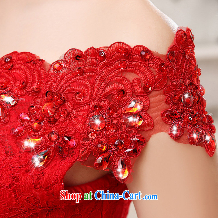 Love so Pang marriages served toast red long, 2014 stylish crowsfoot dress lace cheongsam field shoulder uniforms M pieced pictures, price, brand platters! Elections are good character, the national distribution, so why buy now enjoy more preferential! Health
