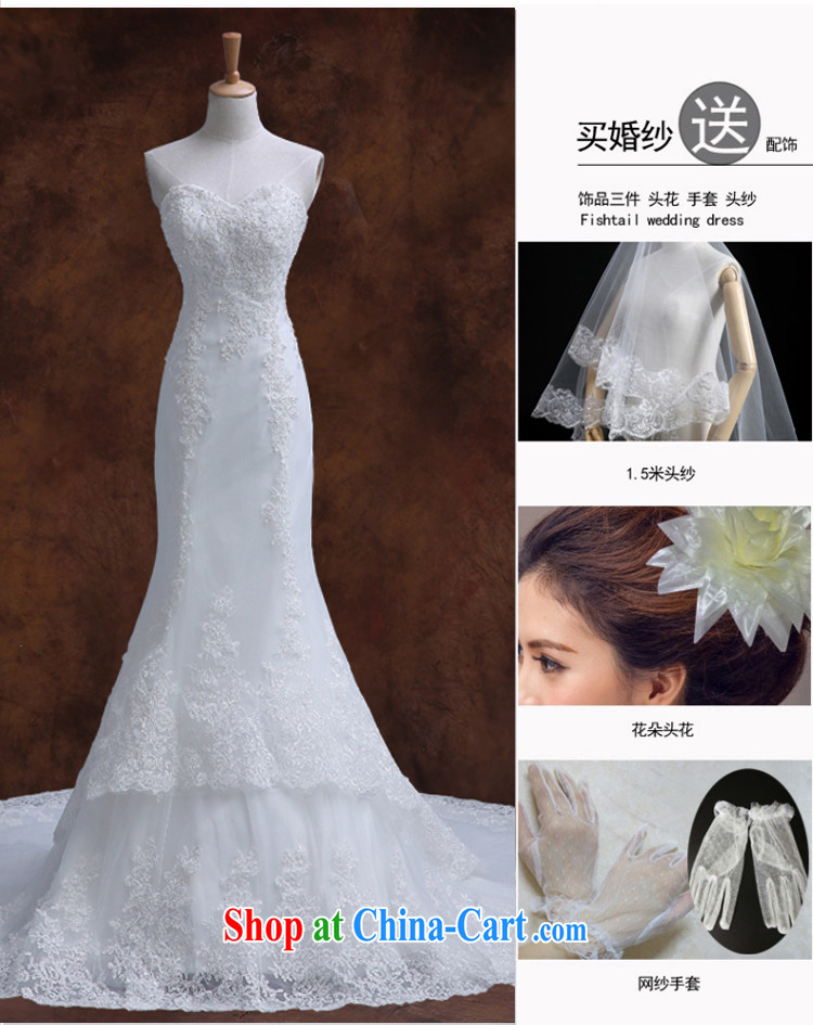 Qi wei wedding dresses new summer 2015 white bare chest wedding lace wedding dresses at Merlion wedding tie the code small tail wedding white S pictures, price, brand platters! Elections are good character, the national distribution, so why buy now enjoy more preferential! Health