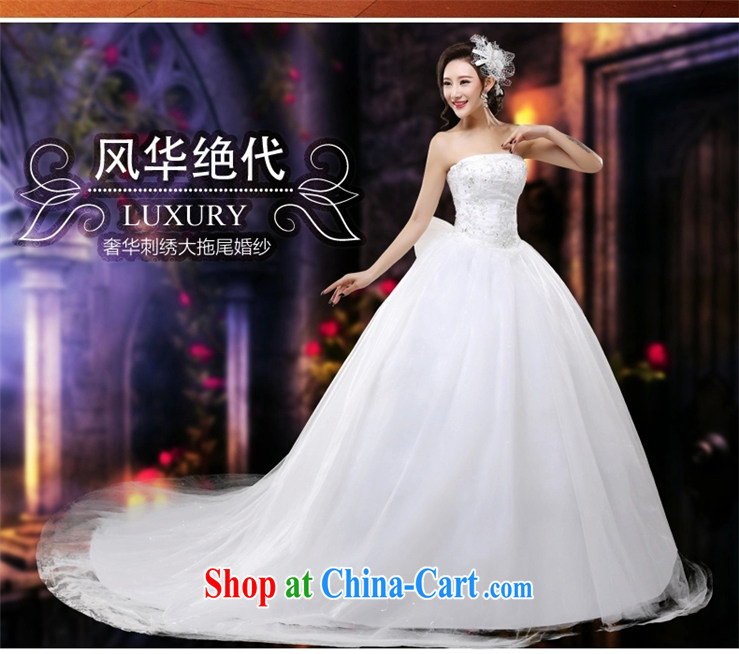 2015 new wedding dresses Princess Mary Magdalene chest lace, Royal retro-tail wedding white sexy elegant tail section B XXL pictures, price, brand platters! Elections are good character, the national distribution, so why buy now enjoy more preferential! Health