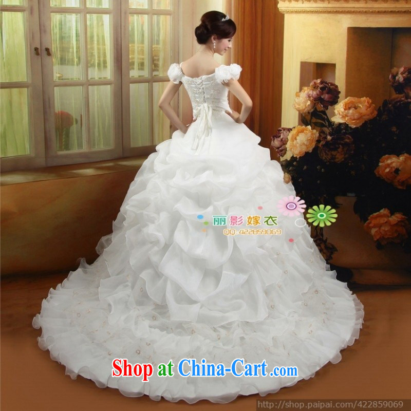 Love so Pang Korean dress 2014 new Korean-style Princess wedding Korean version and a field shoulder 811 graphics thin photography XL pieced, love so Pang, shopping on the Internet