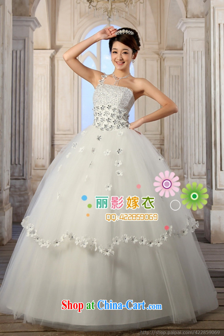 Love, Peng Han-style wedding dresses 2014 new single shoulder wedding dresses the shoulder sweet Korean Princess elegant wedding band customer size made no final pictures, price, brand platters! Elections are good character, the national distribution, so why buy now enjoy more preferential! Health