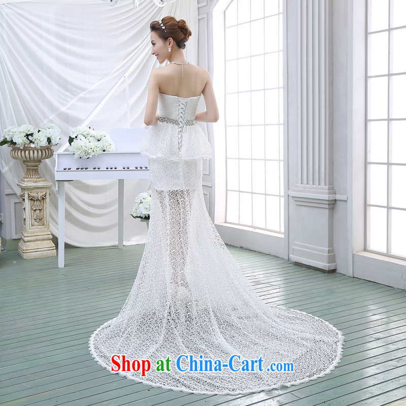 Flower Angel Cayman 2014 bridal upscale wedding dresses lace Openwork small tail-waist graphics thin stylish wiped his chest wedding XXL, flower Angel (DUOQIMAN), online shopping