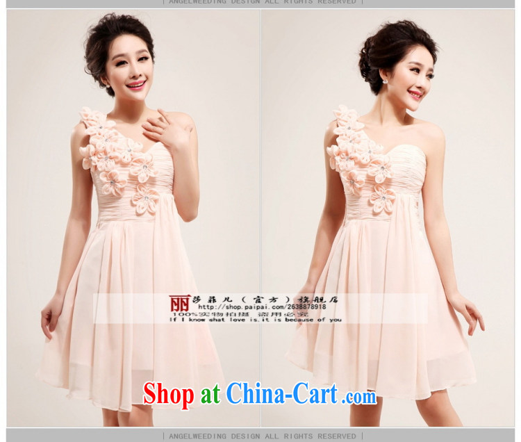 Love so Pang Korean single shoulder pink brides with wedding small wedding dresses short Princess bridesmaid service 2014 new 5177 customer size made no final pictures, price, brand platters! Elections are good character, the national distribution, so why buy now enjoy more preferential! Health