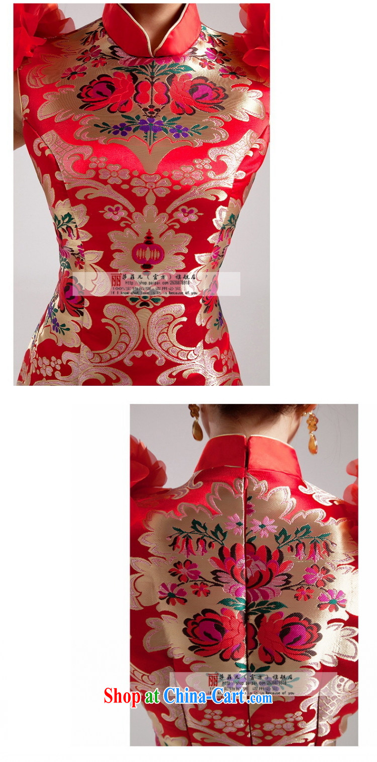 Love, Norman summer 2014 new, improved short red cheongsam dress double-shoulder three-dimensional flowers wedding dresses short dresses, customer size made no final pictures, price, brand platters! Elections are good character, the national distribution, so why buy now enjoy more preferential! Health