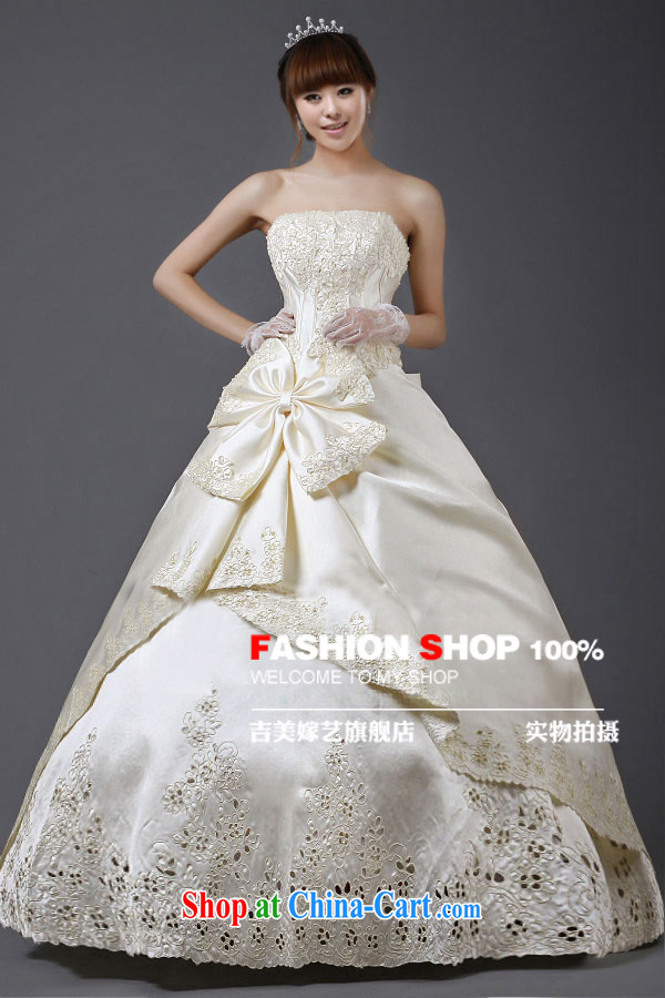 wedding dresses Jimmy married arts 2015 new erase chest Korean shaggy dress with HS 403 bridal wedding champagne color XL pictures, price, brand platters! Elections are good character, the national distribution, so why buy now enjoy more preferential! Health