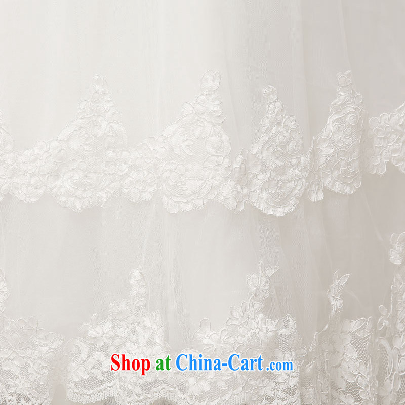 The United States, wedding dresses 2015 new Korean bridal wedding lace flowers double-shoulder a shoulder strap beauty graphics thin with H - 52 white XL, the United States, Nokia (Imeinuo), online shopping