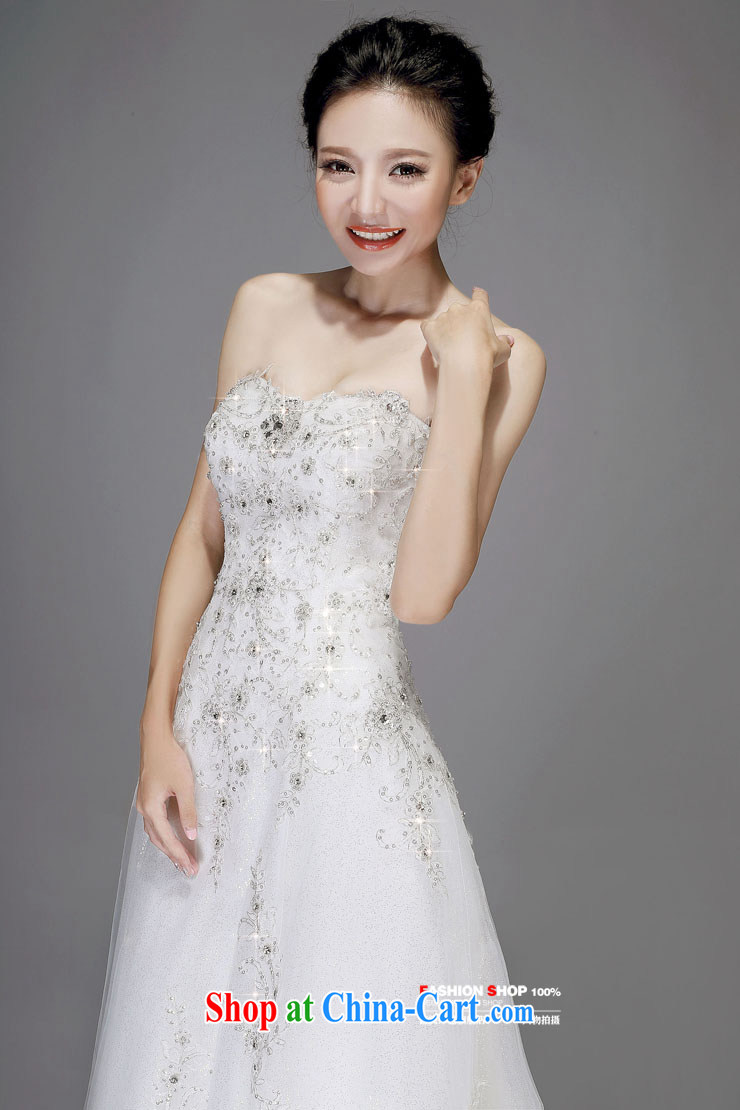 wedding dresses Jimmy married arts 2015 new Princess Korean chest bare water drilling with HS 7527 bridal wedding white XL pictures, price, brand platters! Elections are good character, the national distribution, so why buy now enjoy more preferential! Health
