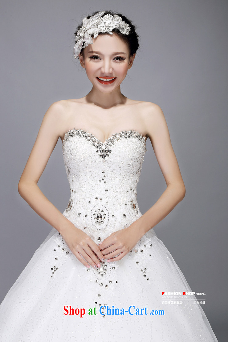 wedding dresses Jimmy married arts 2015 new Princess Korean chest bare water drill with 7535 HS wedding white XXL pictures, price, brand platters! Elections are good character, the national distribution, so why buy now enjoy more preferential! Health