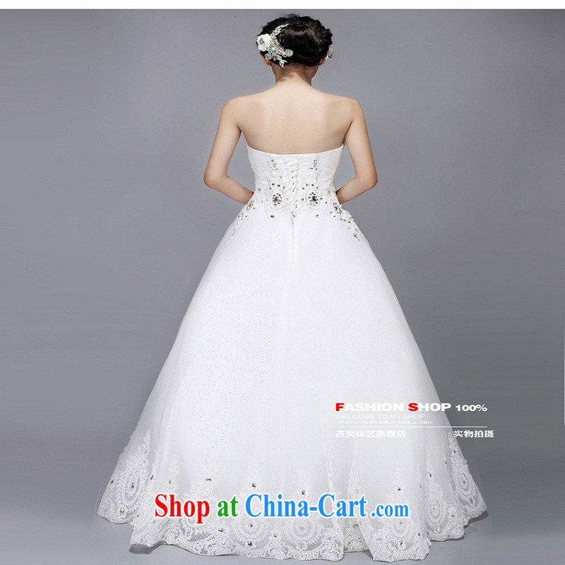 wedding dresses, marry us performing arts 2015 new Princess Korean wiped chest water drill with 7535 HS wedding white XXL, Jimmy married arts, shopping on the Internet