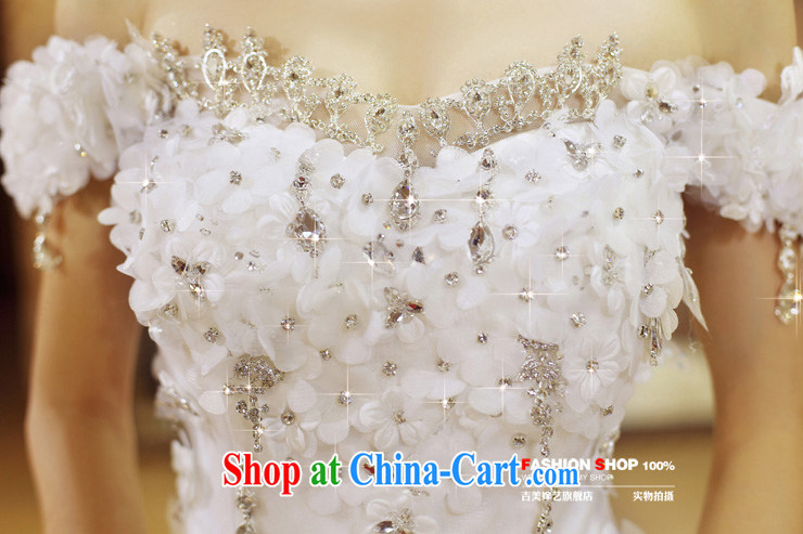 wedding dresses, marry us arts 2015 new flowers on drill sweet field shoulder with tail HT 7606 wedding Ivory with XXL pictures, price, brand platters! Elections are good character, the national distribution, so why buy now enjoy more preferential! Health