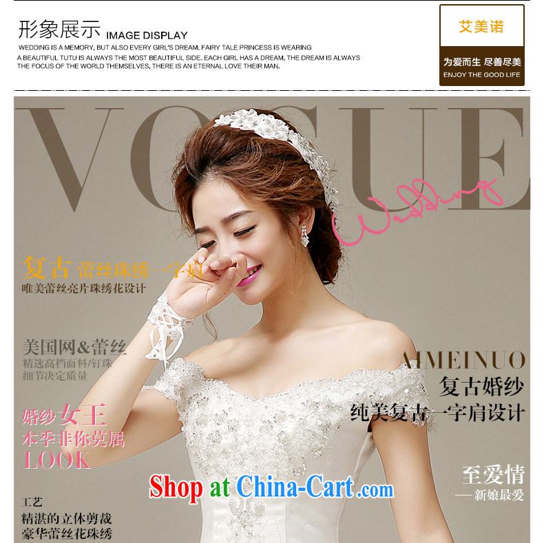 The United States, wedding dresses 2015 spring and summer retro field shoulder lace hand tied flowers with Korean version with Princess bride wedding H - 53 white S pictures, price, brand platters! Elections are good character, the national distribution, so why buy now enjoy more preferential! Health