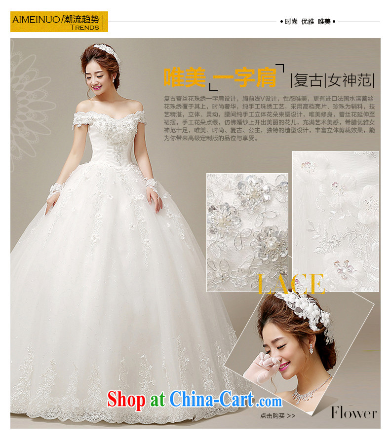 The United States, wedding dresses 2015 spring and summer retro field shoulder lace hand tied flowers with Korean version with Princess bride wedding H - 53 white S pictures, price, brand platters! Elections are good character, the national distribution, so why buy now enjoy more preferential! Health