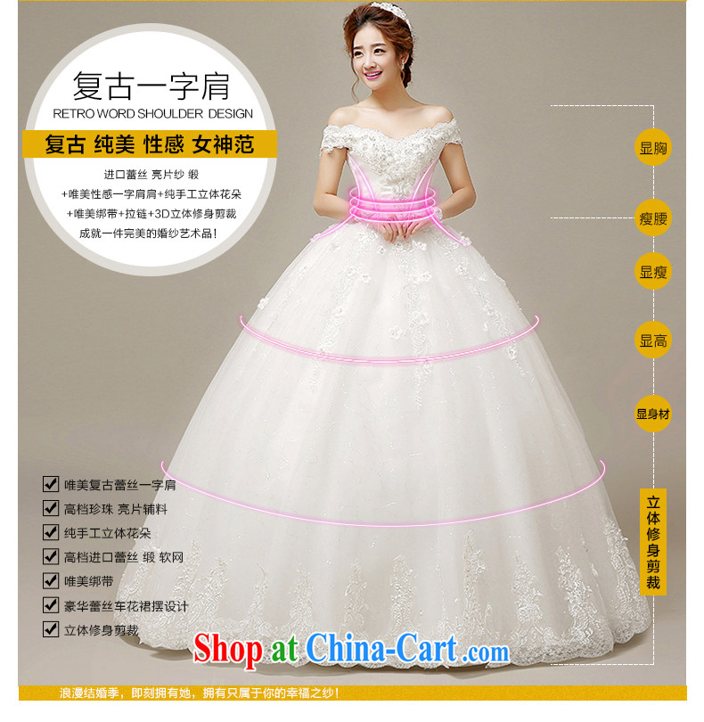 The United States, wedding dresses 2015 spring and summer retro field shoulder lace hand tied flowers with Korean version with Princess bride wedding H - 53 white S pictures, price, brand platters! Elections are good character, the national distribution, so why buy now enjoy more preferential! Health