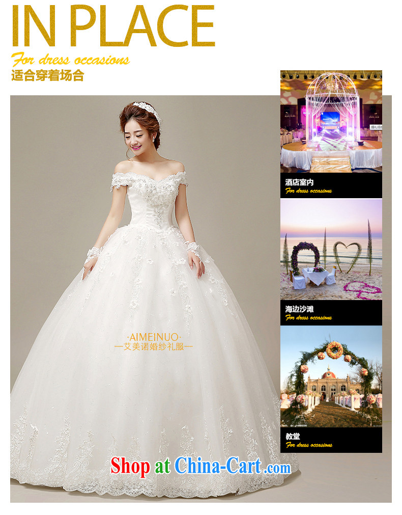 The United States, wedding dresses 2015 spring and summer retro field shoulder lace hand tied flowers with Korean version with Princess bride wedding H - 53 white S pictures, price, brand platters! Elections are good character, the national distribution, so why buy now enjoy more preferential! Health