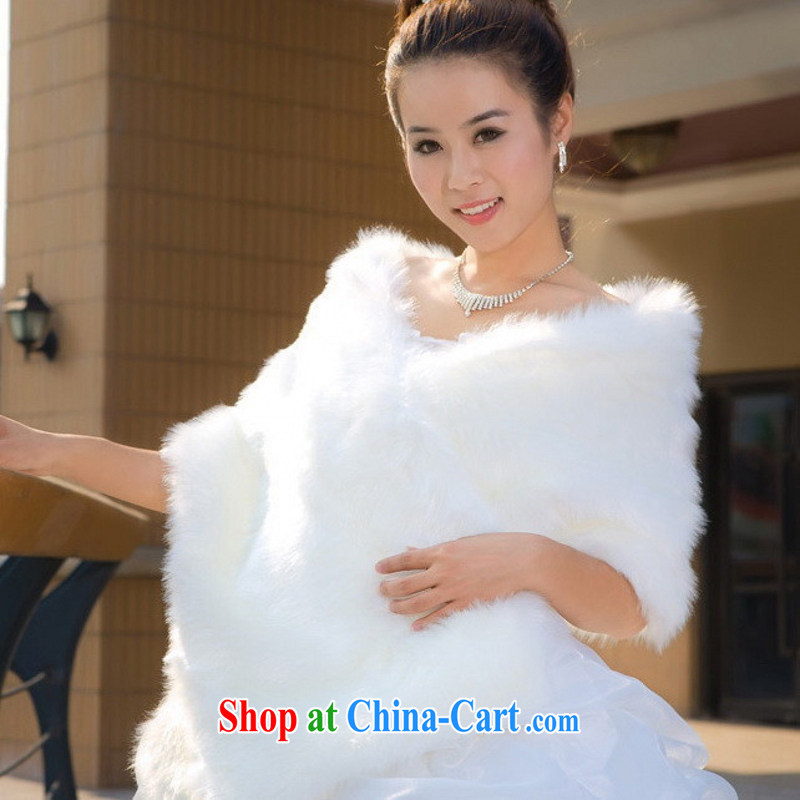 The value ~simple warm bride 100 ground shawl shawl spaniel PJ - 0001 white