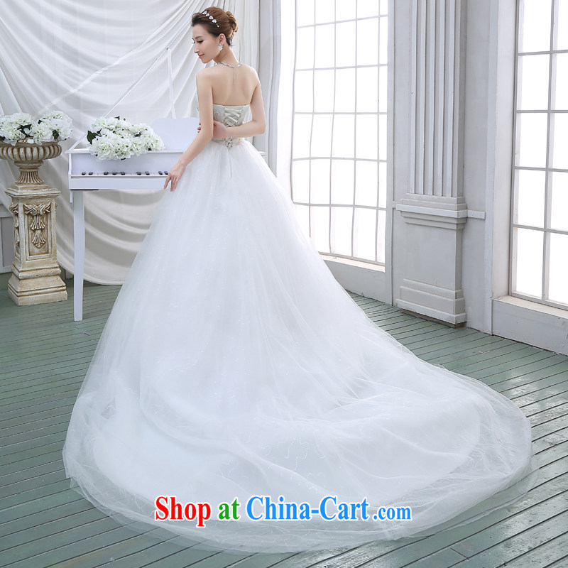 Flower Angel Cayman wedding dresses new 2014 long-tail bride wiped chest larger graphics thin lace-up waist wedding XXL, flower Angel (DUOQIMAN), online shopping