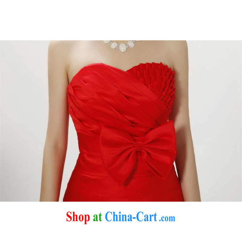 Shez &live female 2014 bridal wedding bridesmaid wiped small dress Mary Magdalene Beauty Chest graphics thin toast short performances, serving red XXL, Shez & live, online shopping