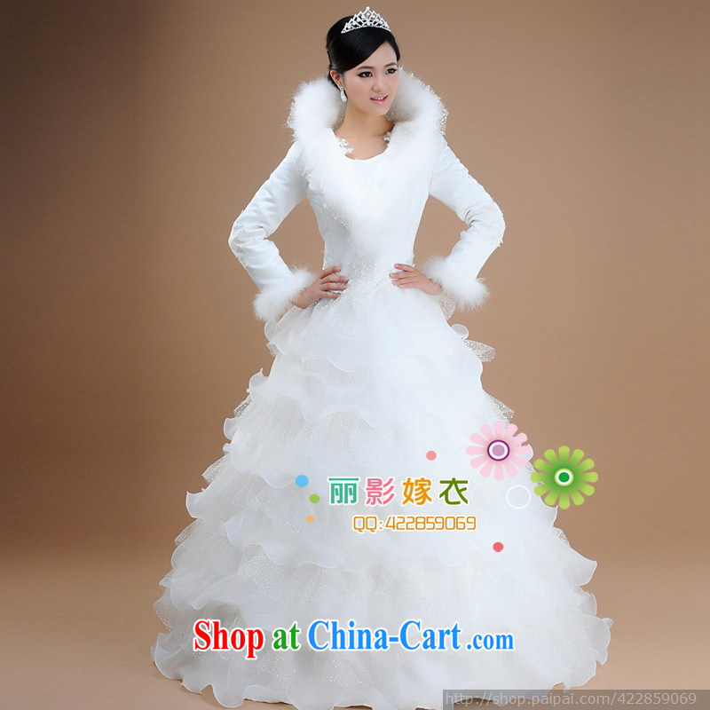 Hot Selling Korean winter clothes, and bride's wedding dresses 2014 boutique new customer to size the Do not be returned.