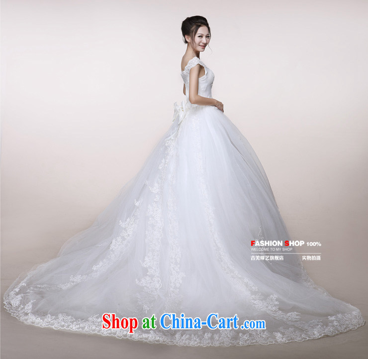 wedding dresses Jimmy married arts 2014 New Field shoulder Korean shaggy dress tail HT 7507 bridal wedding Ivory with XXXL pictures, price, brand platters! Elections are good character, the national distribution, so why buy now enjoy more preferential! Health