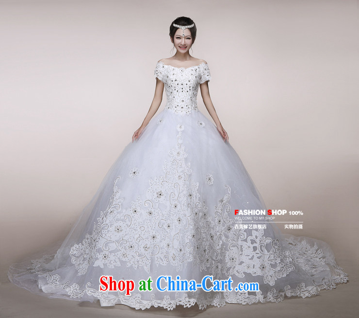 wedding dresses Jimmy married arts 2014 New Field shoulder Korean shaggy dress tail HT 7512 bridal wedding Ivory with XXL pictures, price, brand platters! Elections are good character, the national distribution, so why buy now enjoy more preferential! Health