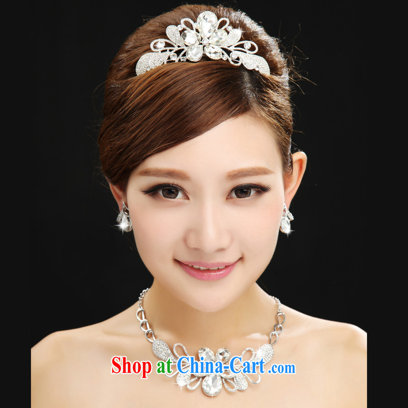 7 color 7, Korean-style wedding accessories alloy flowers hair accessories bridal jewelry and wedding jewelry 3 piece suites are white, 7-Color 7 tone, and, shopping on the Internet